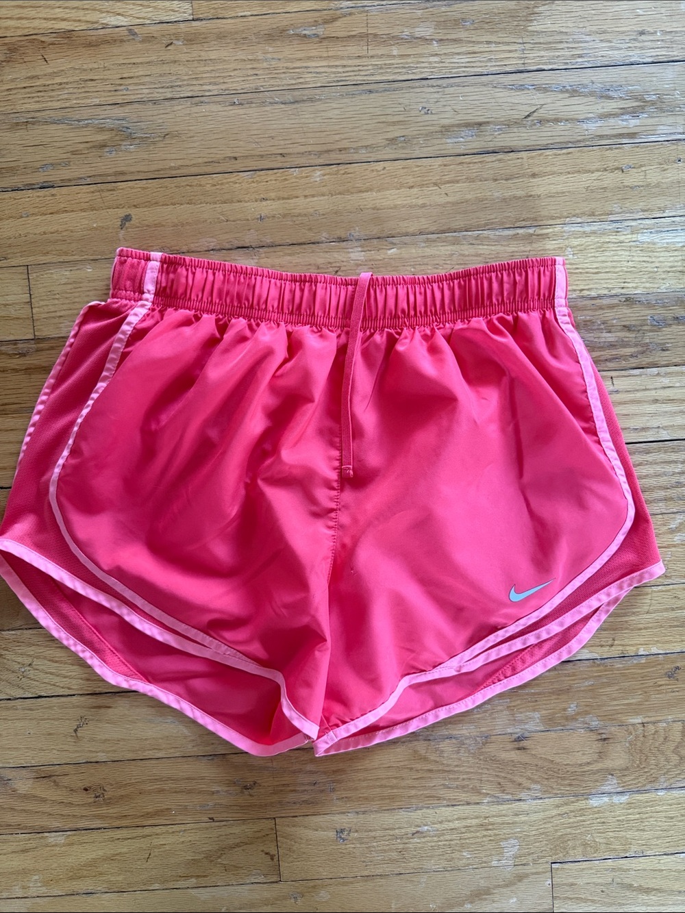 Nike Women's Coral Pink Athletic Running Shorts
